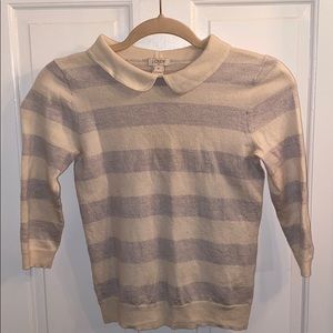 J Crew stripped wool sweater size S